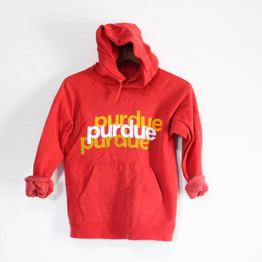 Vintage Purdue University Boilers Hooded Sweatshirt Small